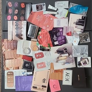 Lot of 35 makeup, skin, fragrance & haircare trial size & samples